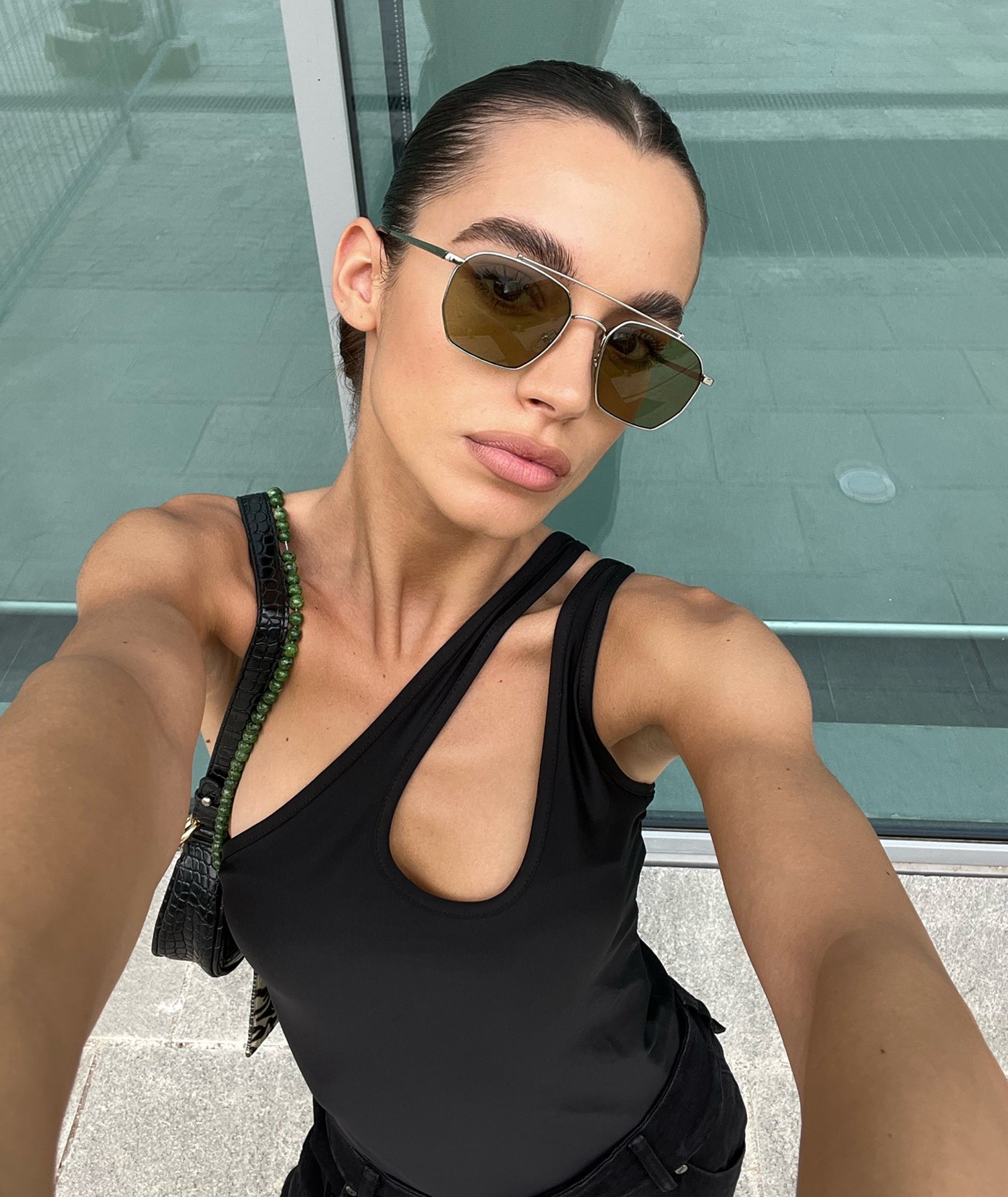 VEHLA Bowie Silver/Khaki Güneş Gözlüğü